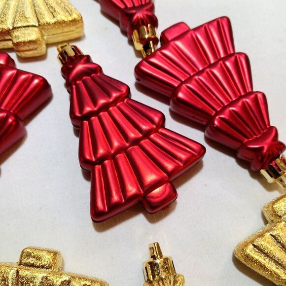 Gold and Red Christmas Tree Ornament Bundle - Picture 6 of 7